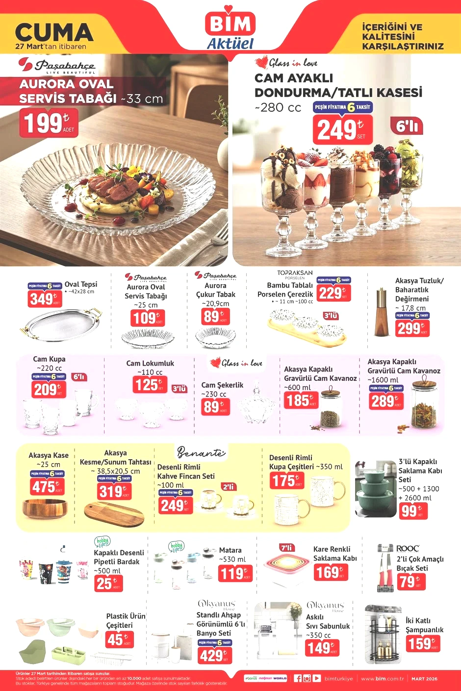 EN SON BİM AKTÜEL 27 MART 2026 KATALOĞU - İNDİRİMLİ ÜRÜNLER BROŞÜRÜ TAMAMI || Bimde bu hafta neler var Bim afişi Mutfak oyuncak seti, su bardağı, Çeyiz seti, Para sayma makinesi getiriyor