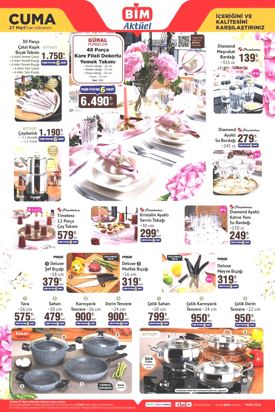 BİM AKTÜEL 27 MART 2026 KATALOĞU